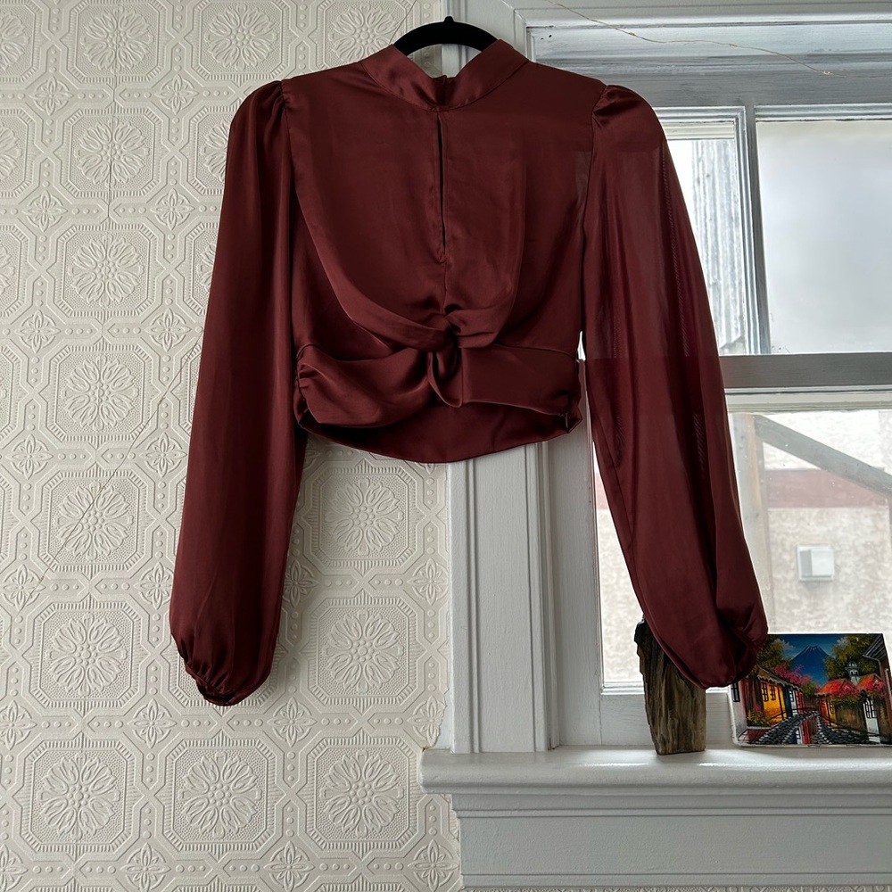 Zara Deep Red Women's Blouse